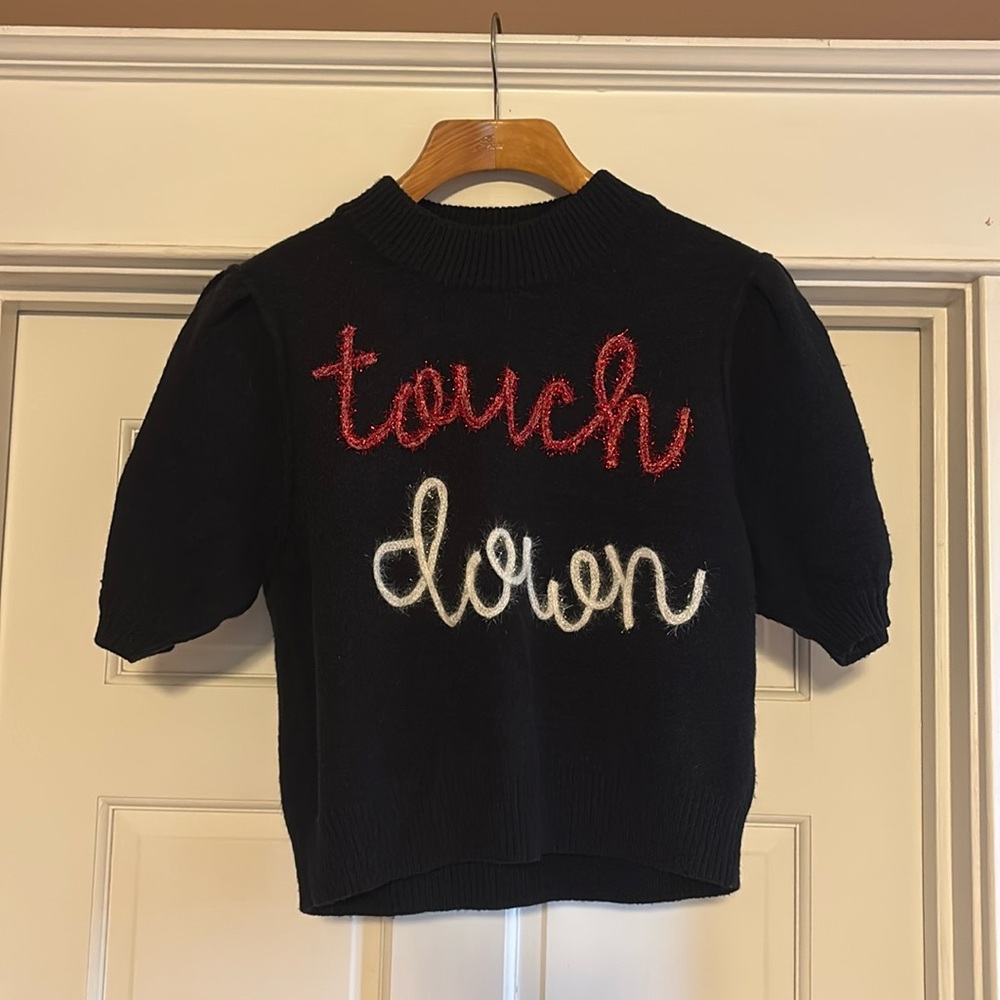NWT peach love touch down sweater